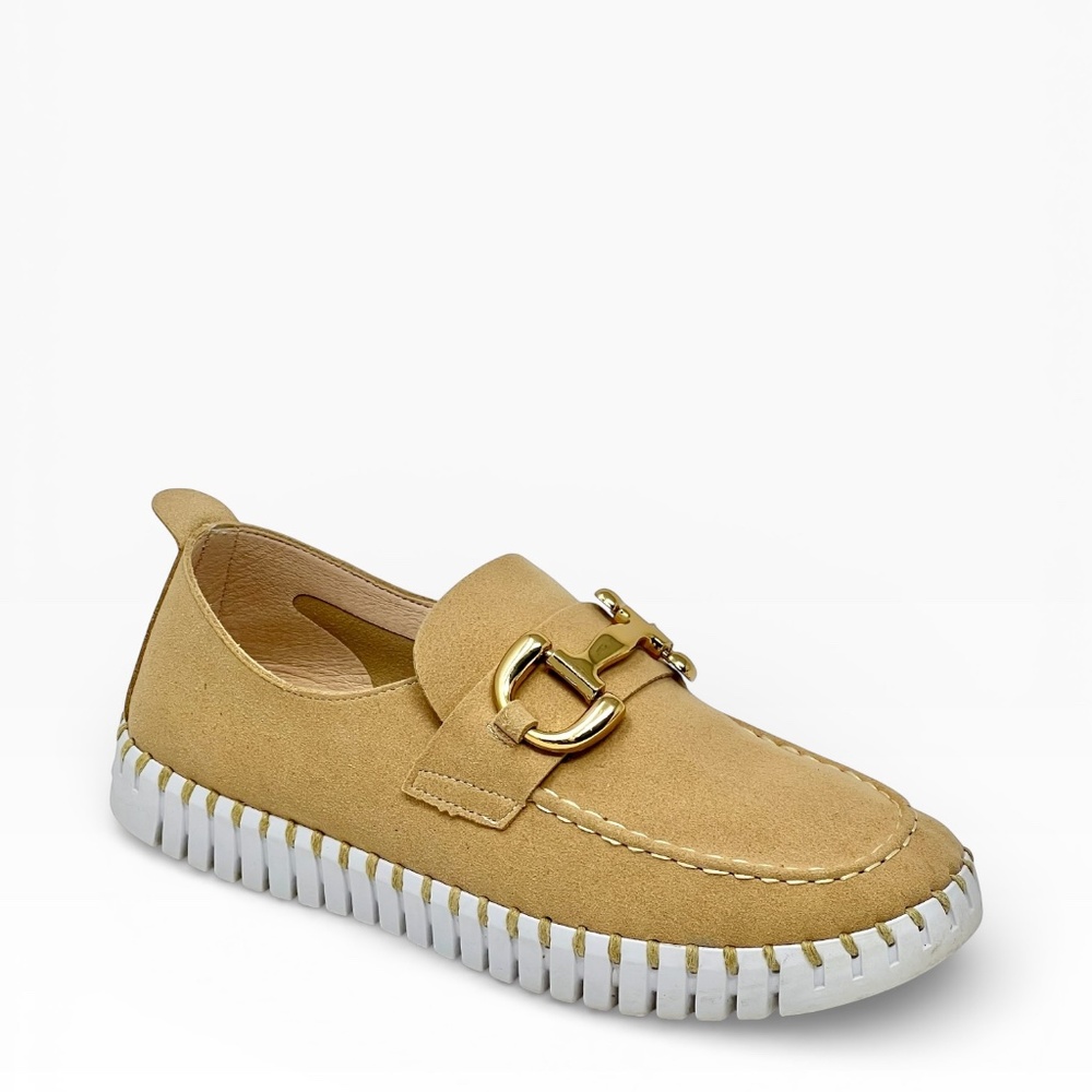 Ilse Jacobsen Women's Tulip Latte Slip On Buckle Loafer/Sneaker size 8.5-9/39